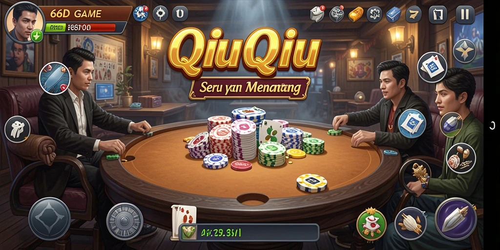 Tampilan gameplay seru dan menegangkan di 66D.