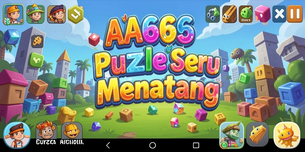 Screenshot gameplay AA666 yang menampilkan tantangan puzzle yang menarik.