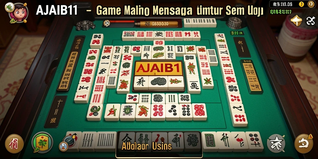 Tampilan gameplay AJAIB11 yang menarik dengan ubin Mahjong.