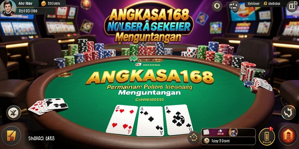Gameplay seru di ANGKASA168 dengan para pemain poker.