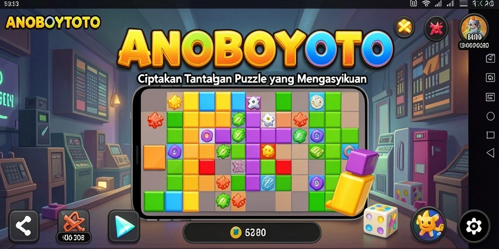 Tampilan gameplay menarik ANOBOYTOTO dengan berbagai tantangan puzzle.