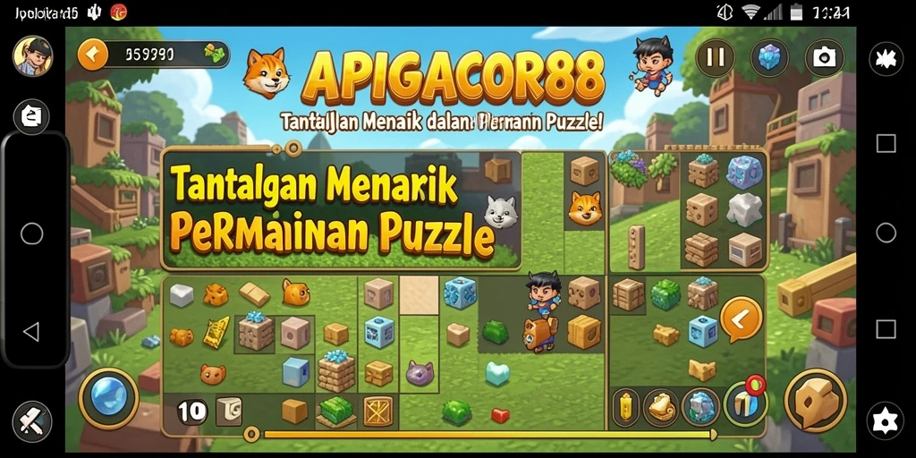 Tampilan gameplay menantang dalam APIGACOR88 yang menarik dan interaktif.