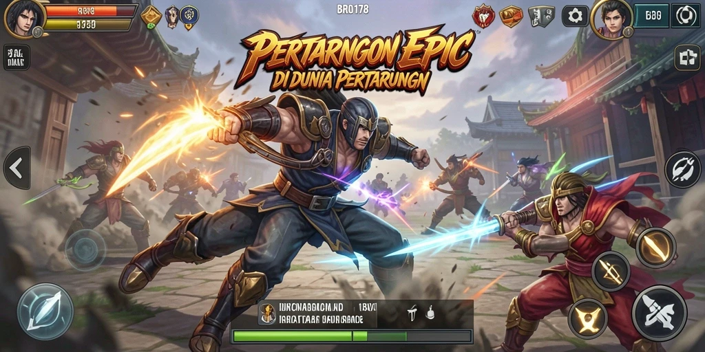 Gameplay Fighting seru dengan aksi mendebarkan dan karakter unik.