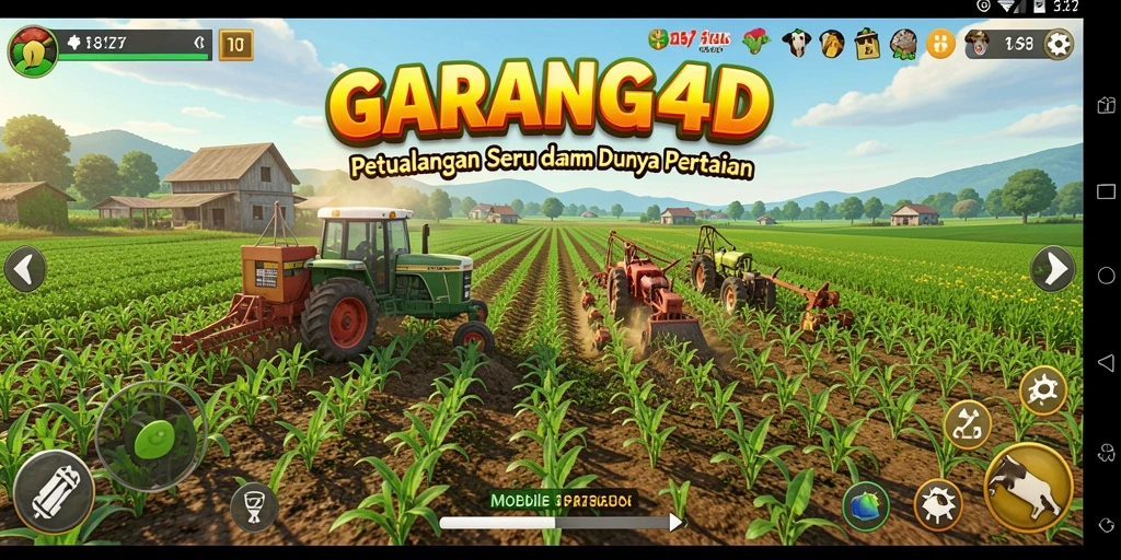 Tampilan gameplay GARANG4D yang menyenangkan dan interaktif dalam bertani.