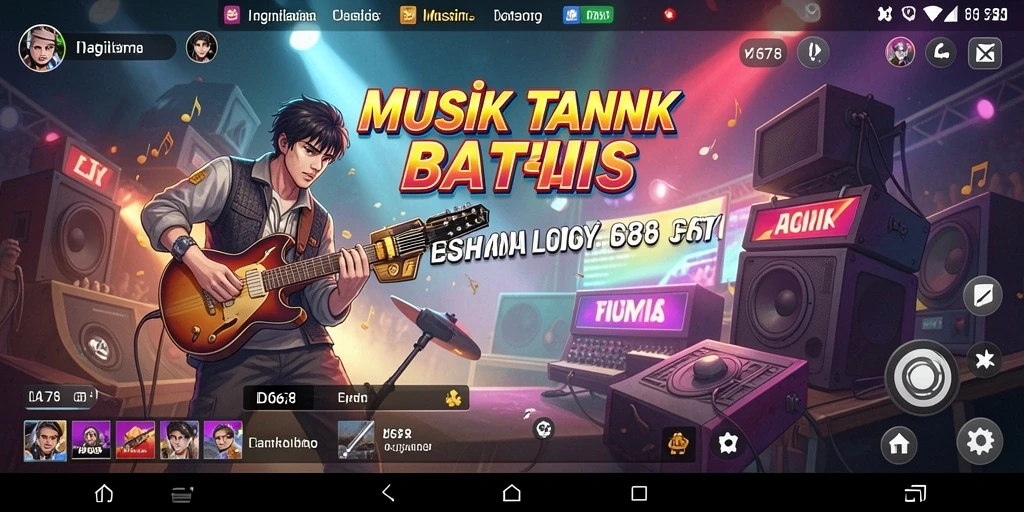 Tampilan gameplay ID678 yang seru dan interaktif dalam aplikasi musik.