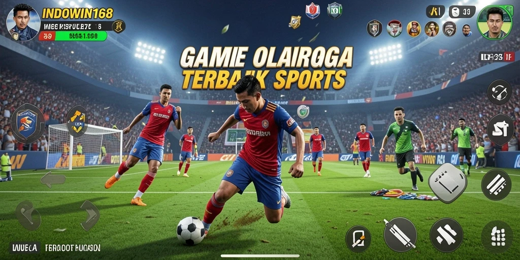 Screenshot gameplay INDOWIN168 menampilkan aksi olahraga seru.