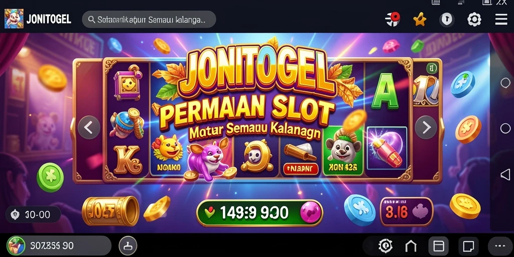 Tampilan animasi menarik dari permainan Slot JONITOGEL.