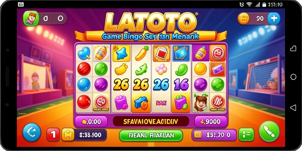Screenshot gameplay LATOTO dengan suasana Bingo yang seru.