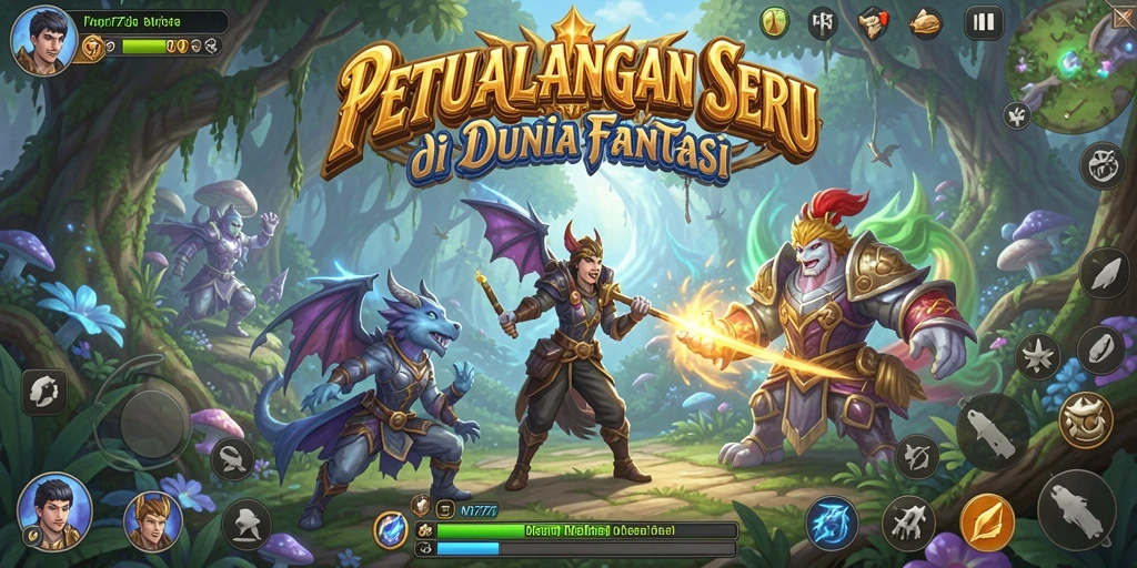 Tampilan gameplay seru di MT777 dengan aksi petualangan mendebarkan.