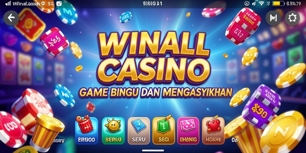 Gameplay Bingo seru di WINALLCASINO dengan banyak opsi.