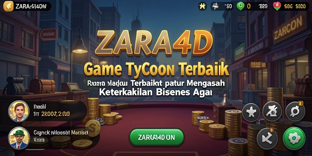 Screenshot gameplay ZARA4D menampilkan momen strategis pemain mengelola bisnis.